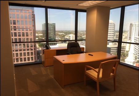 Corner window office
