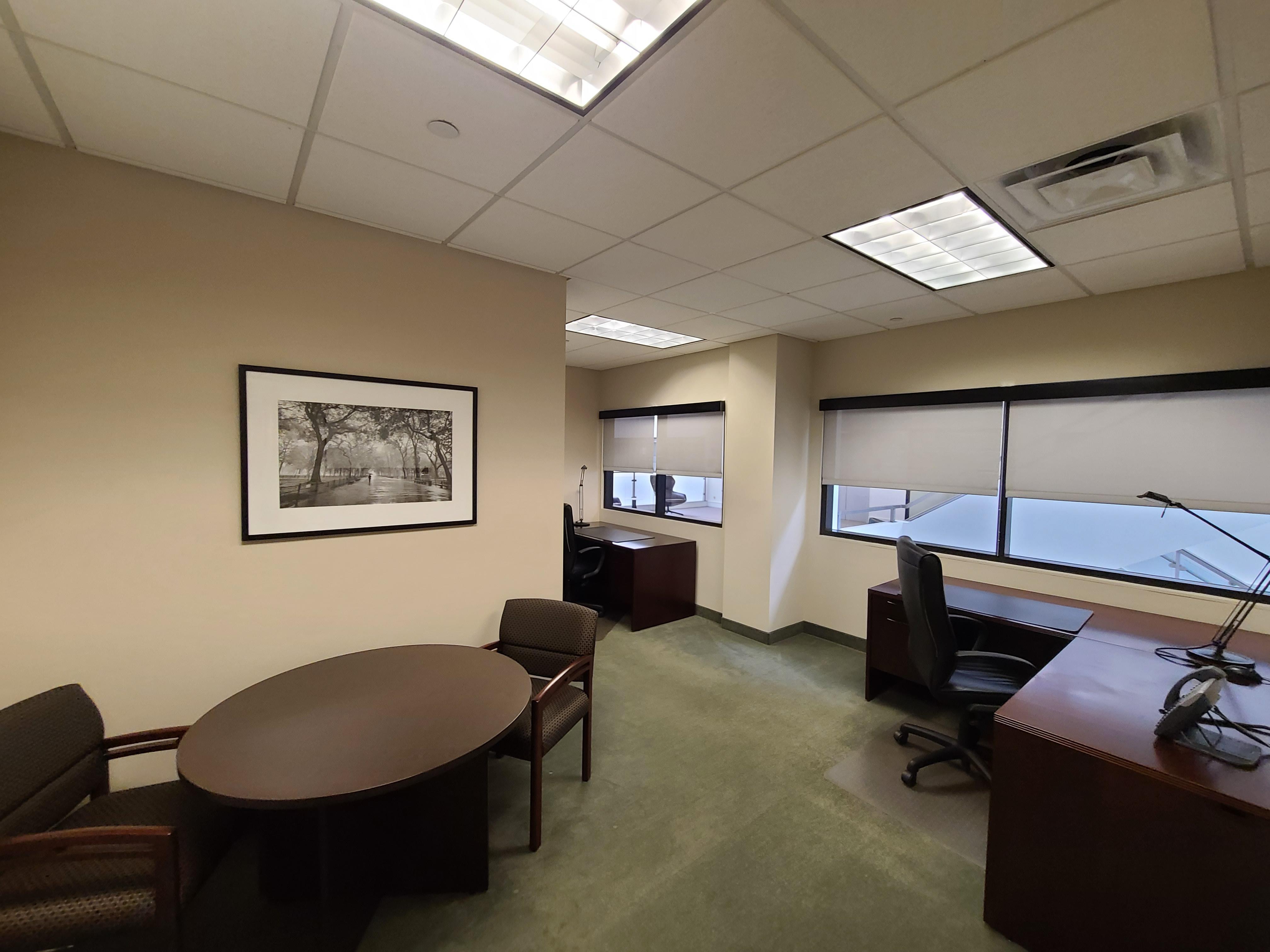 Large office with conference table