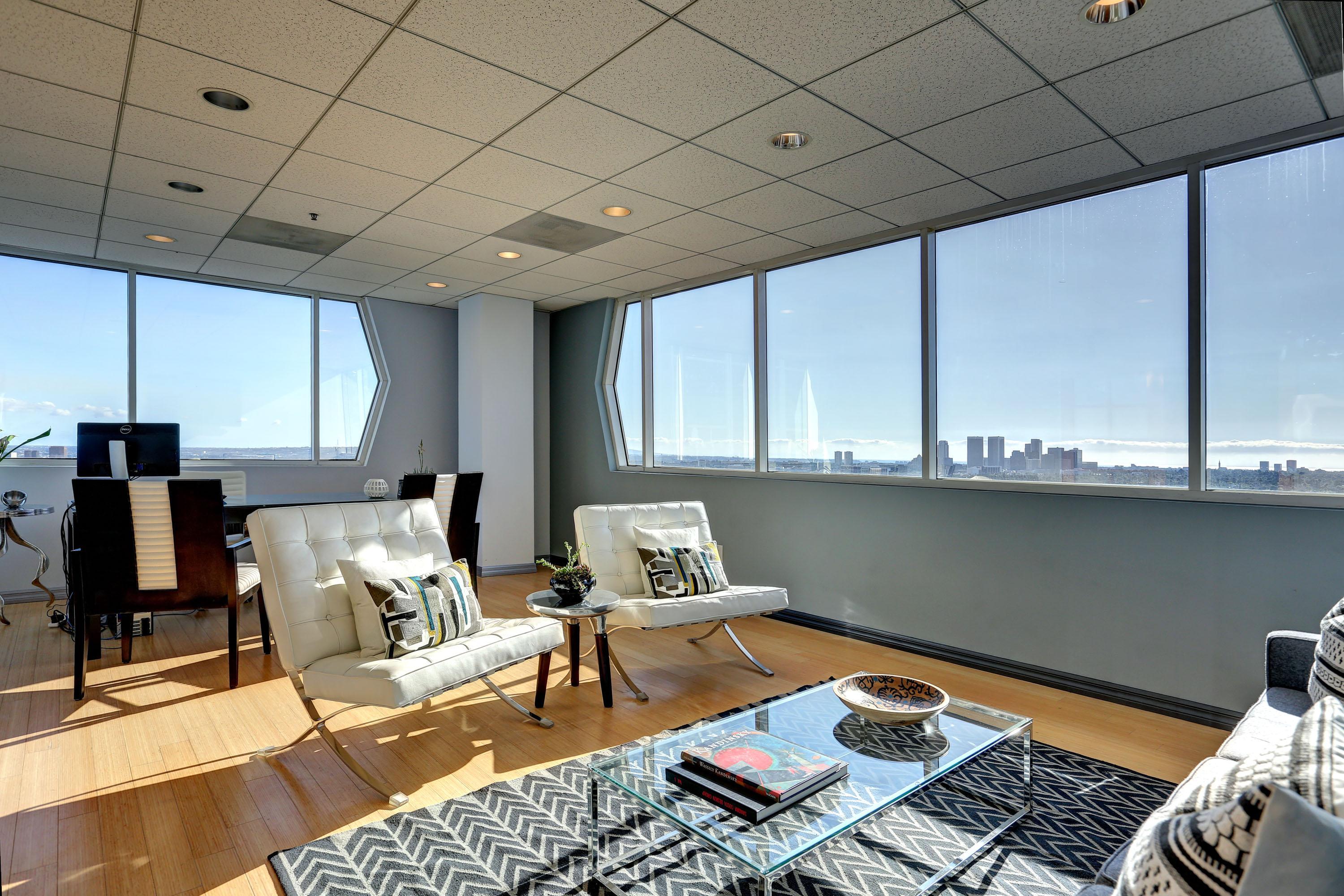 LFS Corner, Window Line Office on 10th Floor of a Premier Building - Impressive space and Jaw Dropping Views!