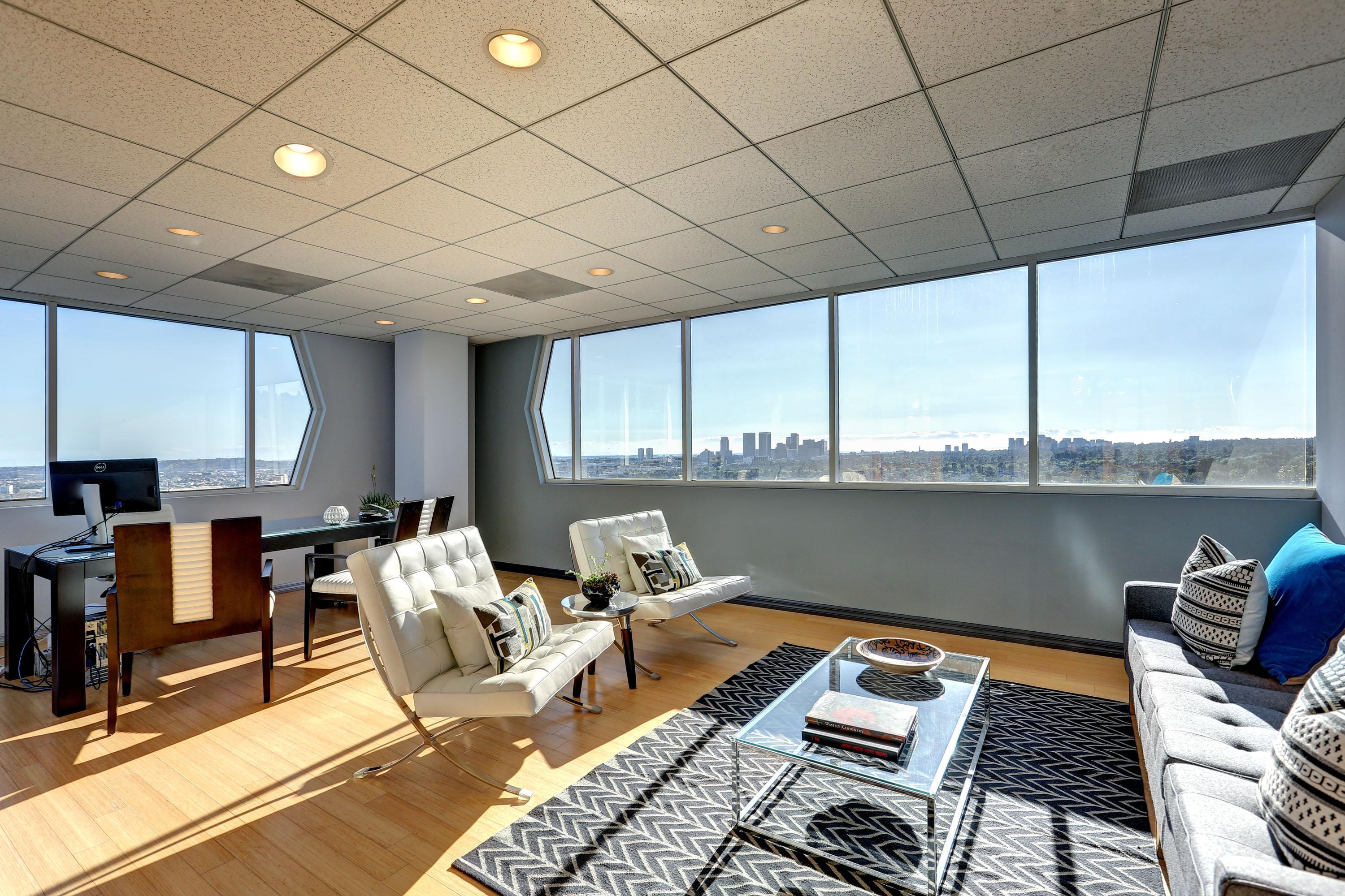 LFS Corner, Window Line Office on 10th Floor of a Premier Building - Impressive space and Jaw Dropping Views!