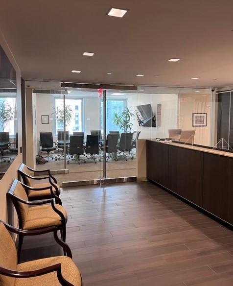 LFS Reception area immediately off elevators