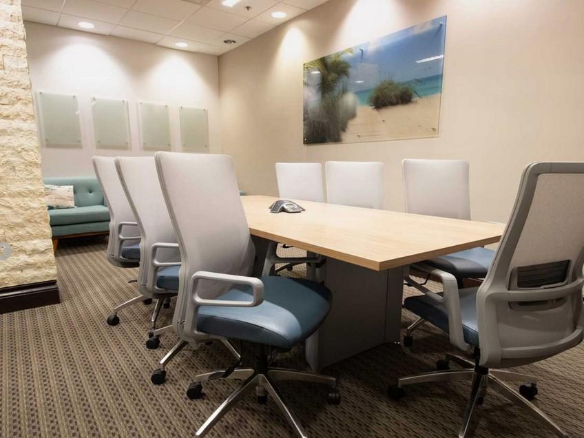 Alternate perspective of conference room seating