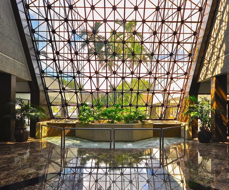 LFS Gorgeous building lobby with water feature