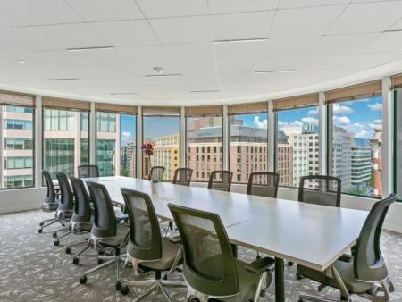 Large windowed conference room