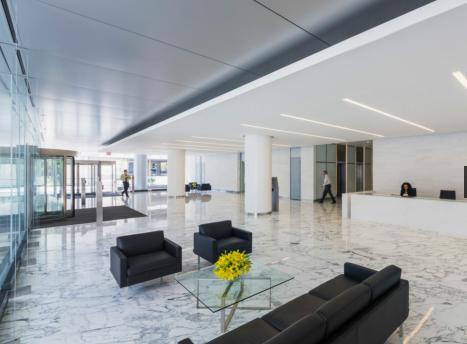 Modern reception area