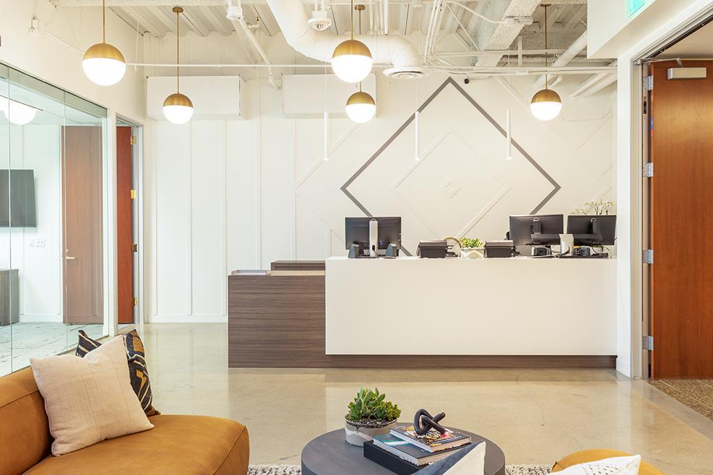 Modern reception area