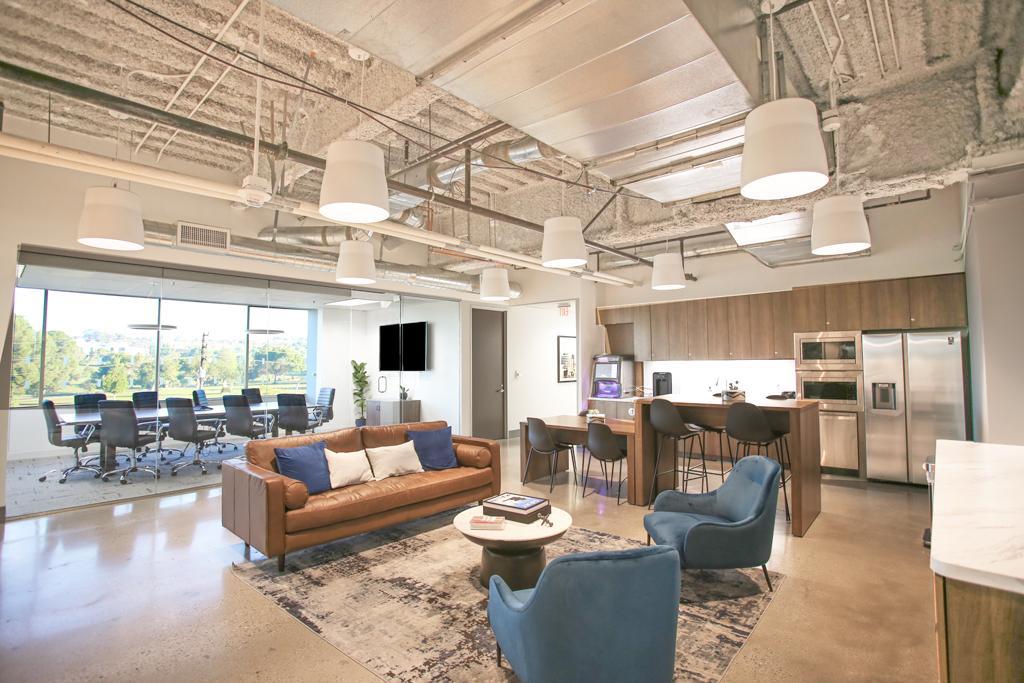 LFS 400 Corporate Pointe lobby and adjacent conference room