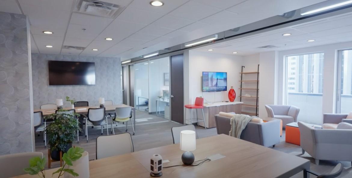 Library, lounge area