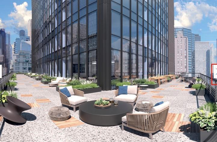 Outdoor building tenant amenity space