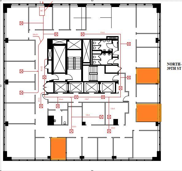 3 offices proximate to each other in full floor law firm